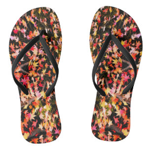 Chanclas Hoja de arce de colores vivos