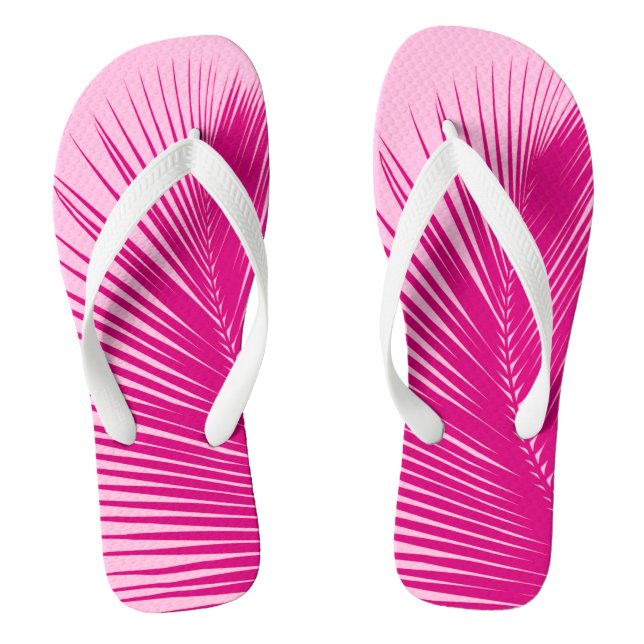 Chanclas Hoja de palma - rosa fucsia (Plantilla)
