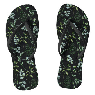 Chanclas Hojas de agua Eucalyptus Greenery