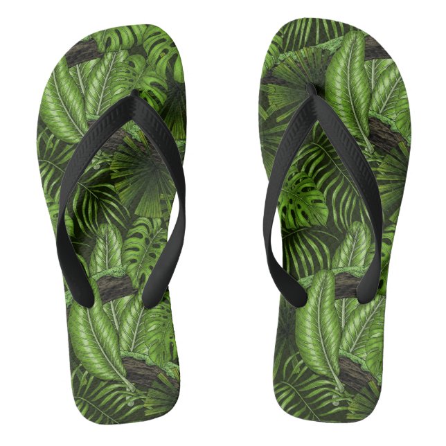 Chanclas Hojas de la jungla (Plantilla)