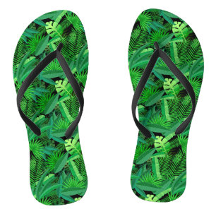 Chanclas Hojas de palmeras tropicales