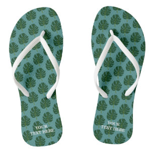 Chanclas Hojas de personalizado de hojas de palma de Monste