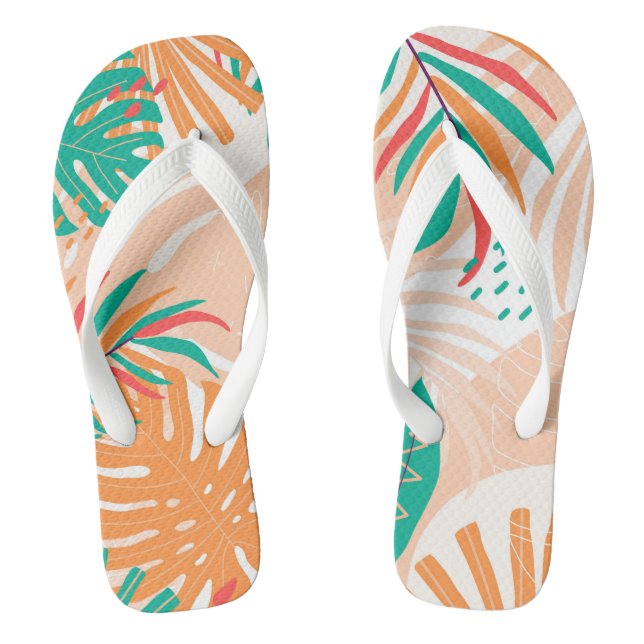 Chanclas Hojas tropicales (Plantilla)