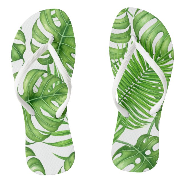 Chanclas Hojas tropicales (Plantilla)
