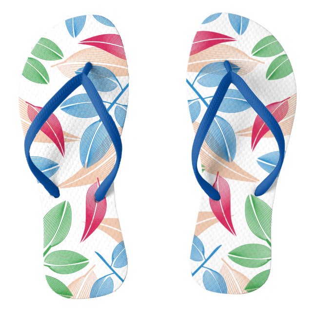 Chanclas Hojas tropicales frescas (Plantilla)