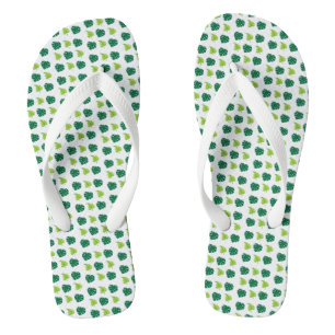 Chanclas Hojas verdes