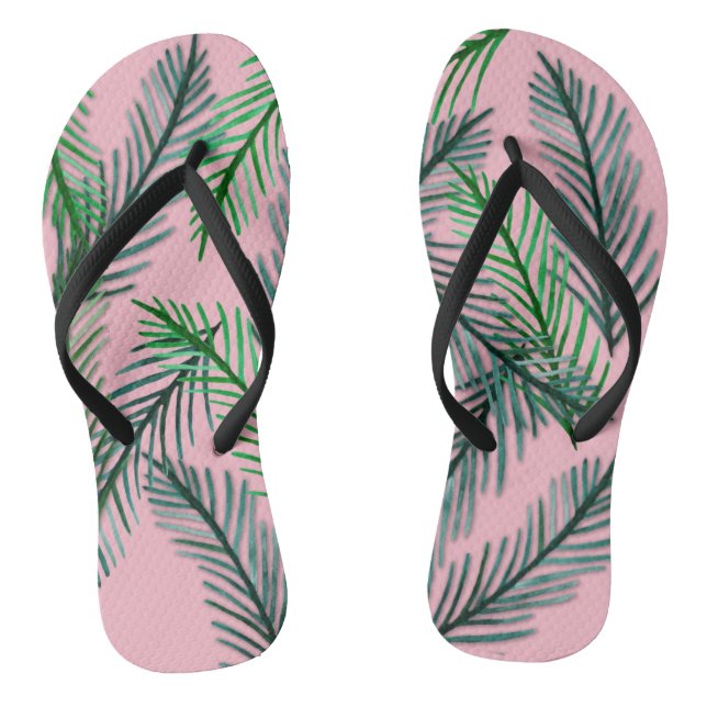 Chanclas Hojas verdes Flip Flops (Plantilla)