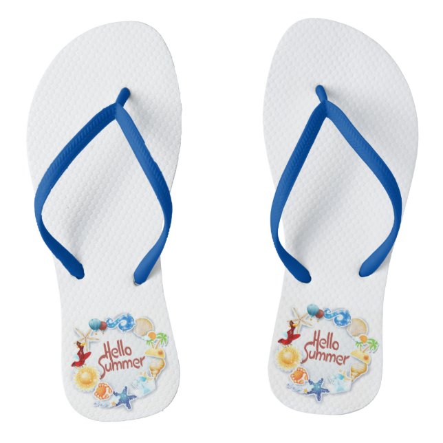 Chanclas Hola verano (Plantilla)