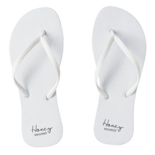 Chanclas Honey Moonin' Wedding Marriage Holiday Slippers