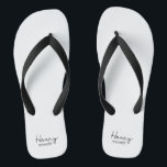 Chanclas Honey Moonin' Wedding Marriage Holiday Slippers<br><div class="desc">Teenslippers - Honey Moonin'</div>