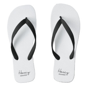 Chanclas Honey Moonin' Wedding Marriage Holiday Slippers