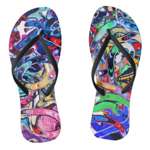 Chanclas Huella de graffiti