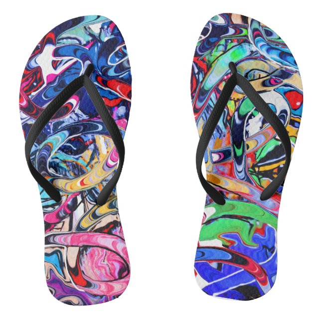 Chanclas Huella de graffiti (Plantilla)