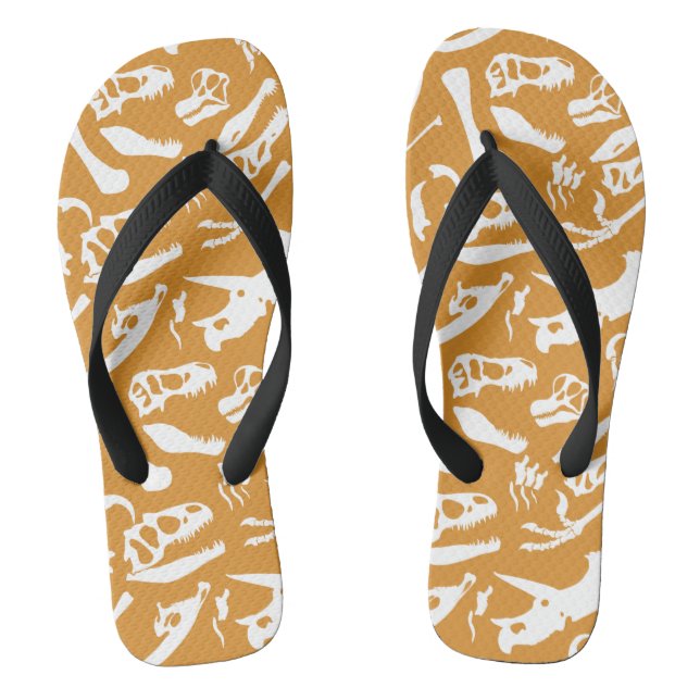Chanclas Huesos de dinosaurio (oro) (Plantilla)