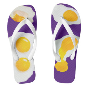 Chanclas Huevos fritos para adultos