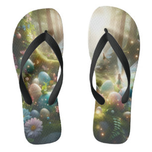 Chanclas Huevos mágicos de primavera de hada del bosque mís