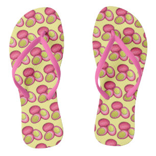 Chanclas Huevos rojos de remolacha hervida dura de la comid