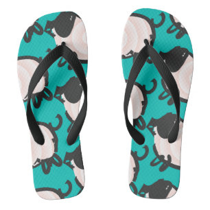 Chanclas Humorístico 2 Año de Cerdo Cumpleaños Elegir Color