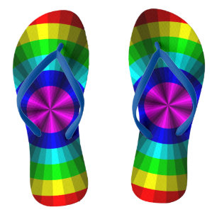 Chanclas Ilusión óptica Arcoiris Flip Flops