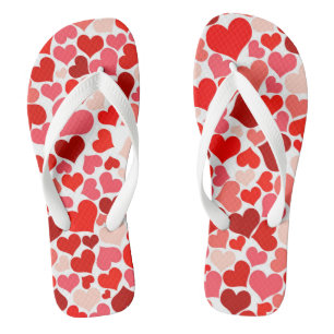 Chanclas Ilustracion Corazón Rojo Cute