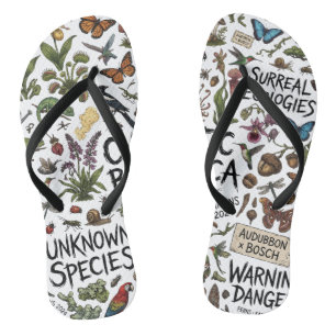 Chanclas Ilustración de Ecologías Surrealistas Botánicas Ca