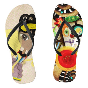 Chanclas Ilustraciones Originales Rupydetequila Zapato