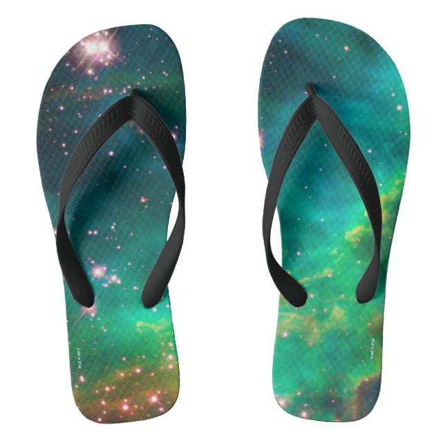 Chanclas Imagen de Galaxia de la Estrella de Tarantula Nebu (Plantilla)