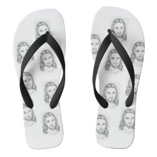 Chanclas Imagen de Jesús voltear flechas
