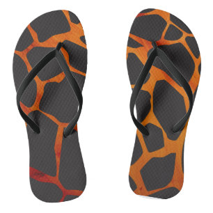 Chanclas Impresión de la jirafa de la jungla