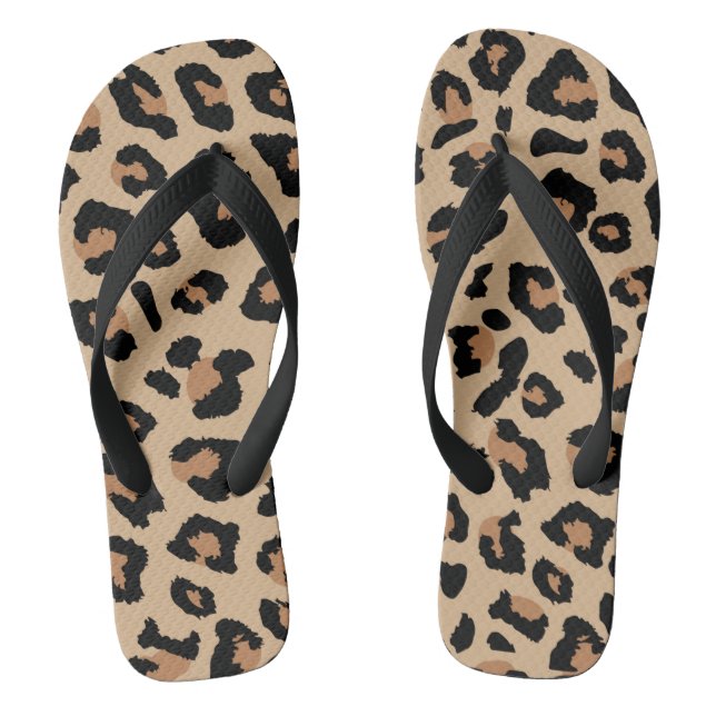 Chanclas Impresión de leopardo (Plantilla)