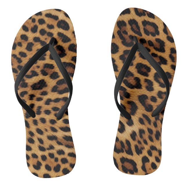 Chanclas Impresión de leopardo marrón de moda (Plantilla)