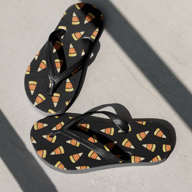 Chanclas Impresión de maíz de dulce de Halloween (Subido por el creador)