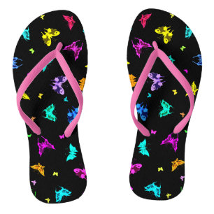 Chanclas Impresión de mariposas