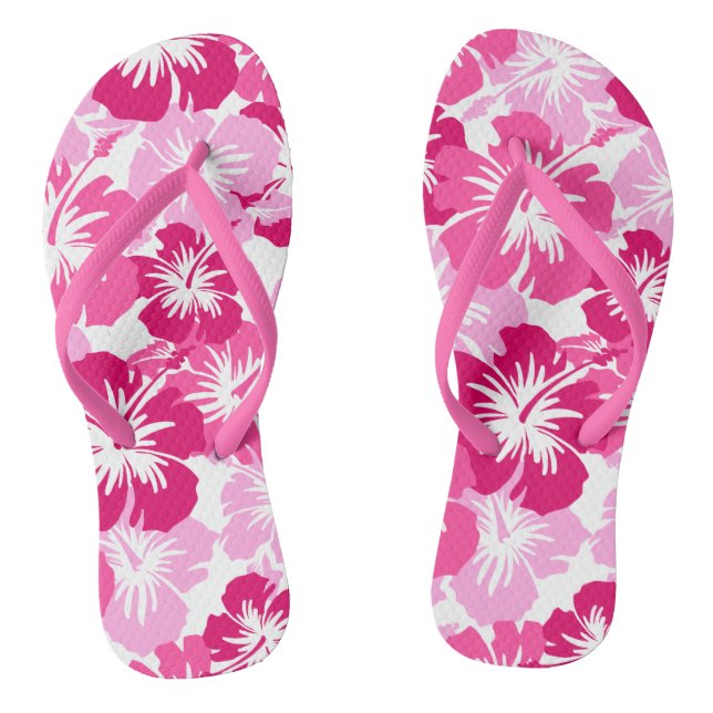 Chanclas Impresión Epic Hibiscus Hawaiian Floral Aloha Shir (Plantilla)