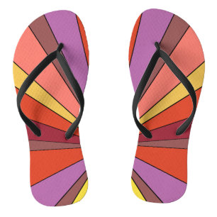 Chanclas Impresión gráfica de atardecer en flops de voladiz