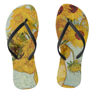 Chanclas Impresionista de Vincent Van Gogh 12 Sunflowers