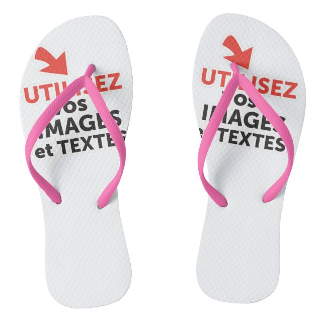 Chanclas Imprimos vos diseños en ligne DIY en Français (Plantilla)