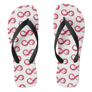Chanclas Infinito con vino Rojo