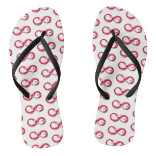 Chanclas Infinito con vino Rojo