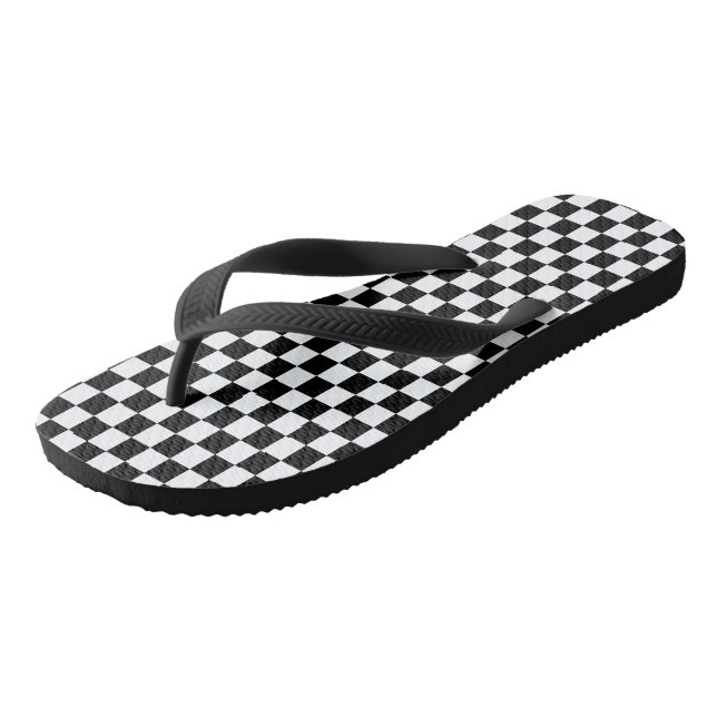 Chanclas Inspector negro y blanco (Angular)
