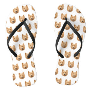 Chanclas Inspiración de perro pastor belga 3D