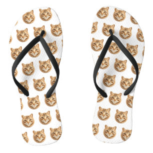 Chanclas Inspirado en el gato 3D de Bengala