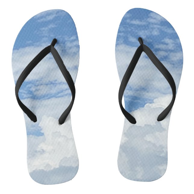 CHANCLAS INUNDACIONES DE FLIP DE ADULTOS AZULES SKY CLOUDS (Plantilla)