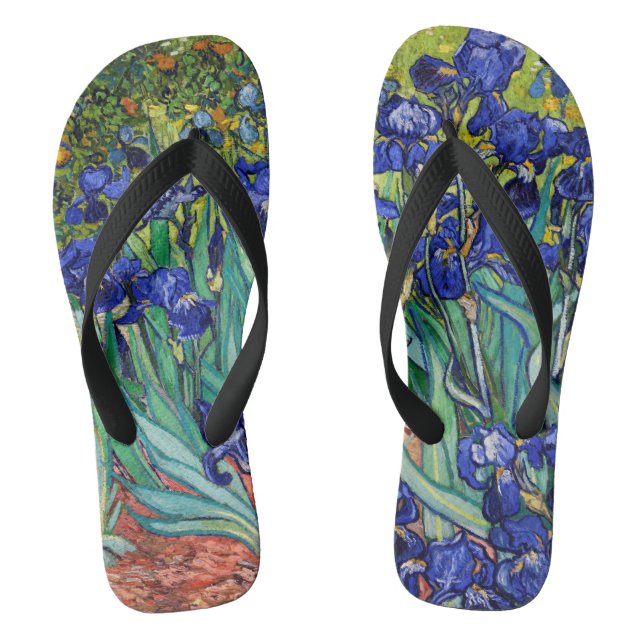 Chanclas Irises de Vincent van Gogh (Plantilla)