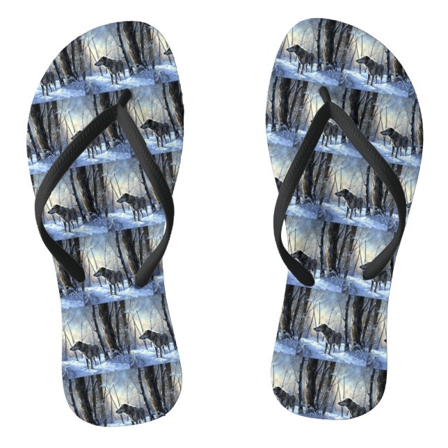 Chanclas Irlandés Wolfhound  Navidad Deja Que Nieve (Plantilla)