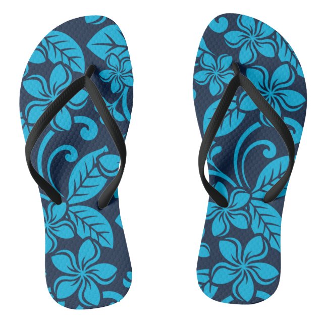 Chanclas ISLAND PLUMERIA (azul x 2) (Plantilla)