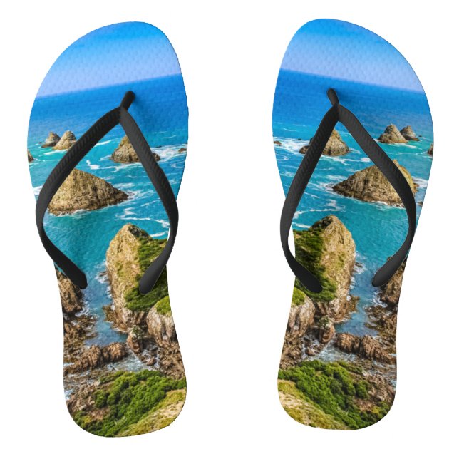 Chanclas Islas Nugget Point, Nueva Zelandia (Plantilla)