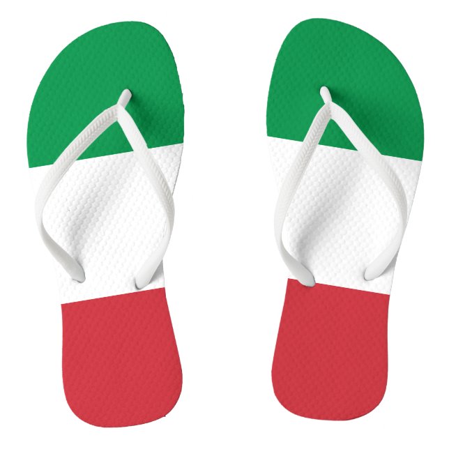 Chanclas Italiano Bandera Patriótico Italiano (Plantilla)