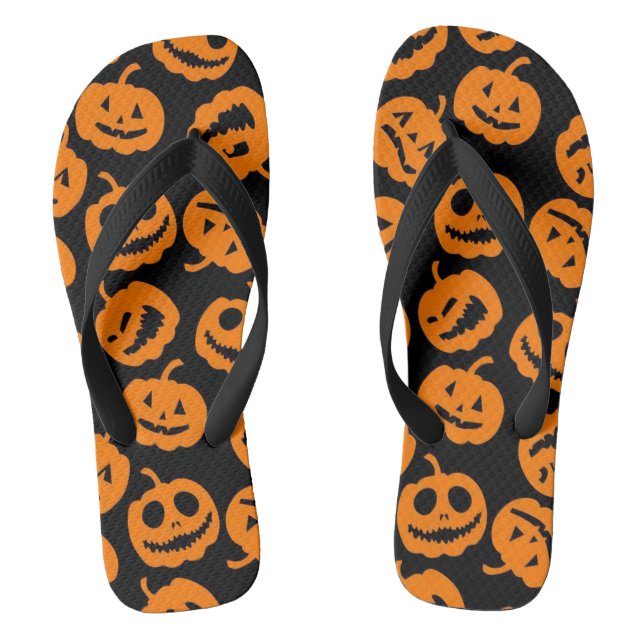 Chanclas Jack O'Lantern | Calabaza de Halloween con trucos (Plantilla)