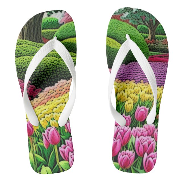Chanclas Jardín de los Tulipanes: (Plantilla)